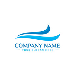 Water wave logo