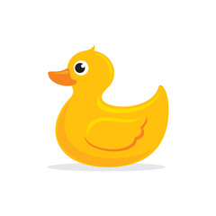 Rubber duck logo vector