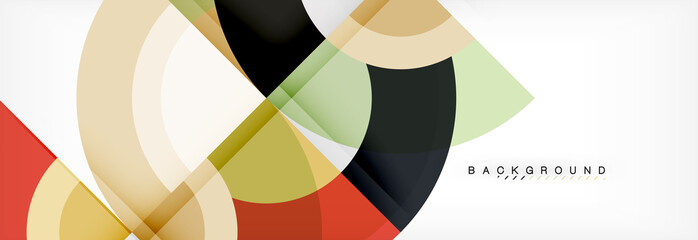 Fototapeta premium Vector circular geometric abstract background