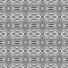 Grey seamless pattern. Fabric print. Seamless background, mosaic ornament, ethnic style. 