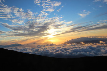Sunset Haleakala National Park Maui