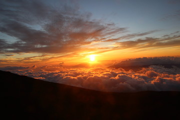 Sunset Haleakala National Park Maui