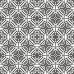 Grey seamless pattern. Fabric print. Seamless background, mosaic ornament, ethnic style. 