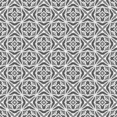 Grey seamless pattern. Fabric print. Seamless background, mosaic ornament, ethnic style. 