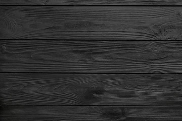 Black painted wood board texture and background.