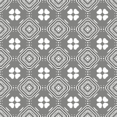 Naklejka na ściany i meble Grey seamless pattern. Fabric print. Seamless background, mosaic ornament, ethnic style. 