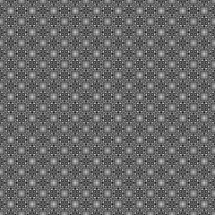 Elegant black and white seamless pattern. Fabric print. Seamless background, mosaic ornament, ethnic style.