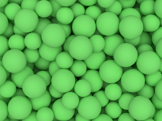 Close up of colorful eatable sugar pearls. 3D rendering