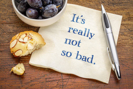 It is really not so bad text on napkin