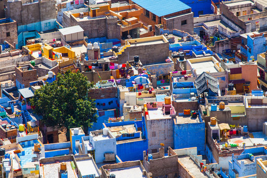 Jodhpur (Die blaue Stadt). Indien