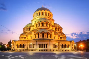 Foto auf Alu-Dibond Alexander Nevsky cathedral in Sofia - Bulgaria © tichr