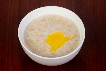 Oatmeal with butter