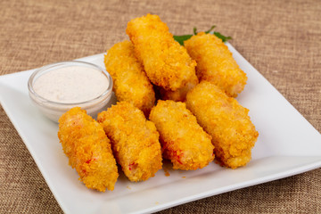 Crab sticks tempura