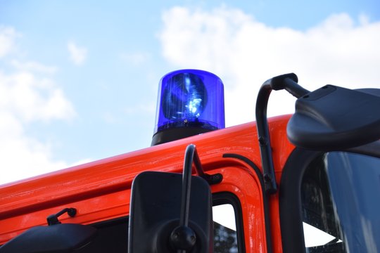 Blaulicht auf einem Einsatzwagen