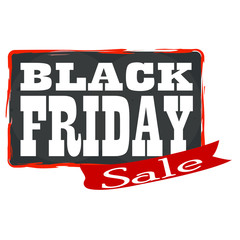 Obraz premium Black Friday Label