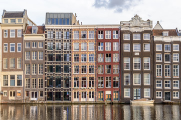 Obraz premium The canal houses of Amsterdam