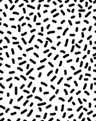 Seamless pattern with confetti on a white background