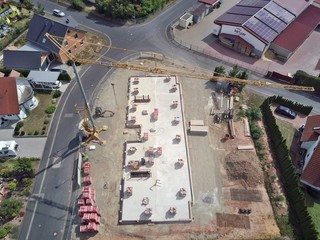 Baustellenfotografie aus der Luft