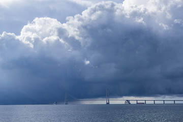 The Great belt bridge, Denmark