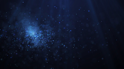 Obraz premium Dust particles. Abstract particle background. Particle explosion. Dots background. 4k rendering.
