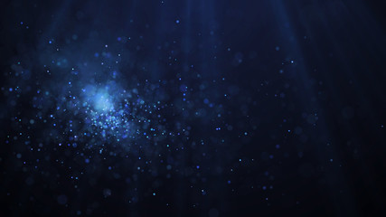 Obraz premium Dust particles. Abstract particle background. Particle explosion. Dots background. 4k rendering.