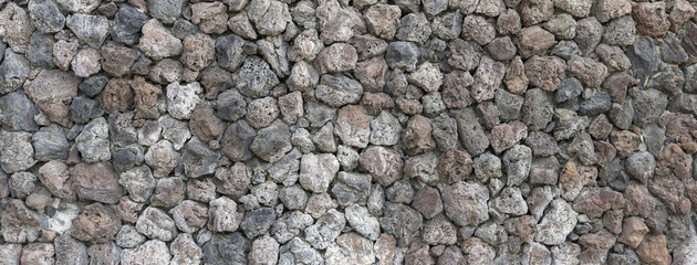 Background of the wall volcanogenic vesicular stones.