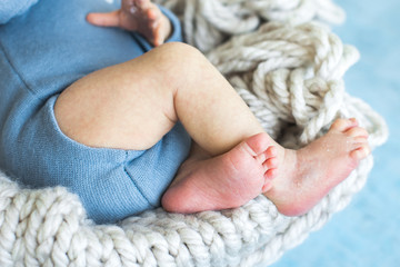 close up of baby feet