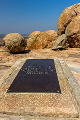 Cecil Rhodes grave, top of the hill, world's view, Matopos, Zimbabwe