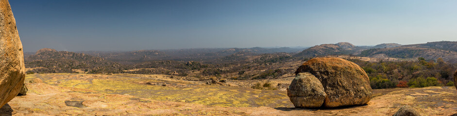 The World's View, as referred to by Cecil Rhodes, Matopos hills, Zimbabwe