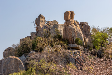 The balancing rocks in Matopos national park, Zimbabwe
