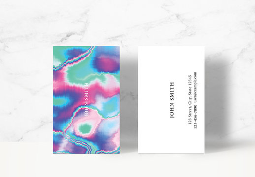 Holographic Business Card Layout