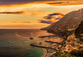 sunset on Amalfi
