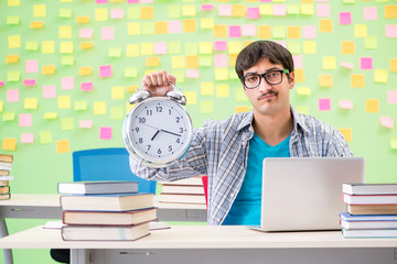 Student with many conflicting priorities