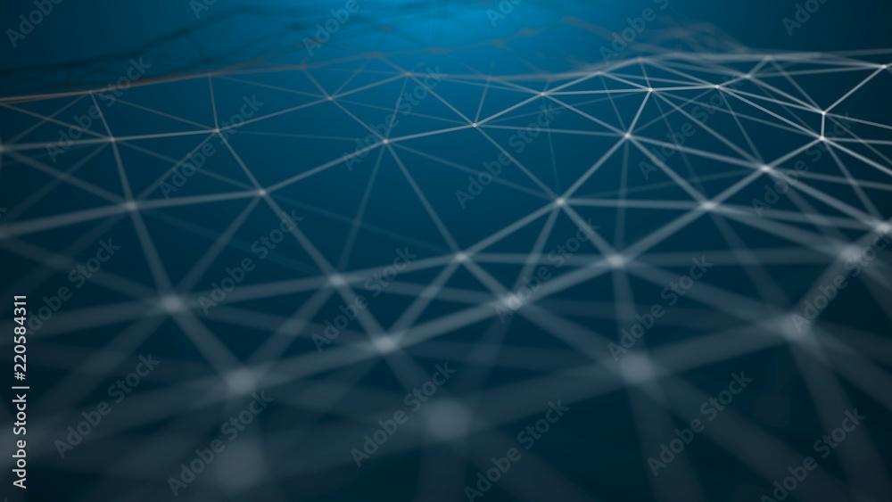 Poster science background. 3d illustration. 3d rendering. abstract 3d big data visualization. visual inform