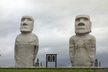 Moai statue at Sapporo(札幌のモアイ像)