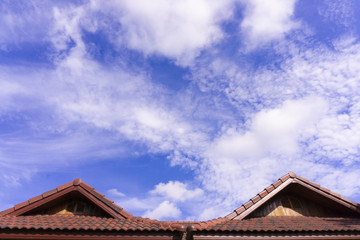 Two Roof of construction house