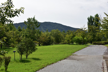 Fototapeta na wymiar 日本の岡山の公園の風景