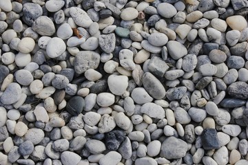 Pebble stones on the beach