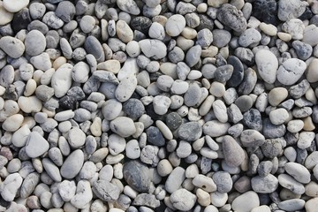Pebble stones on the beach