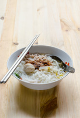 White spicy noodle,  Spicy sweet and sour testy