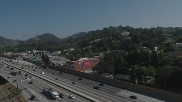 60 FPS View of Beverly Hills over I-405
