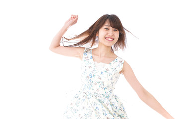 Naklejka premium Woman resort image 