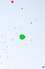 The green ball in the sky