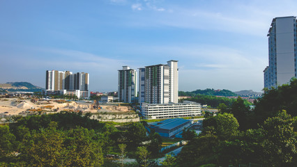 Scenery shot of residential area in Puncak Saujana, Kajang, Selangor 