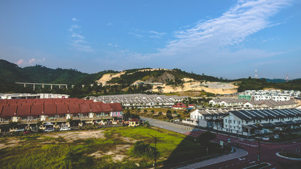 Scenery shot of residential area in Puncak Saujana, Kajang, Selangor 