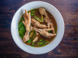 Chicken feet spicy soup, Thai food