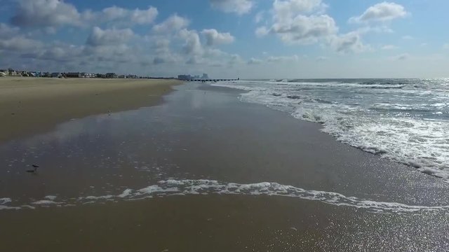 Flying Down Jersey Shore Beach Margate City