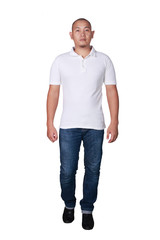 Fototapeta premium Man Wearing White Shirt Standing
