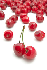 Group of sweet cherries.