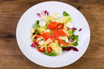 Caesar with salmon